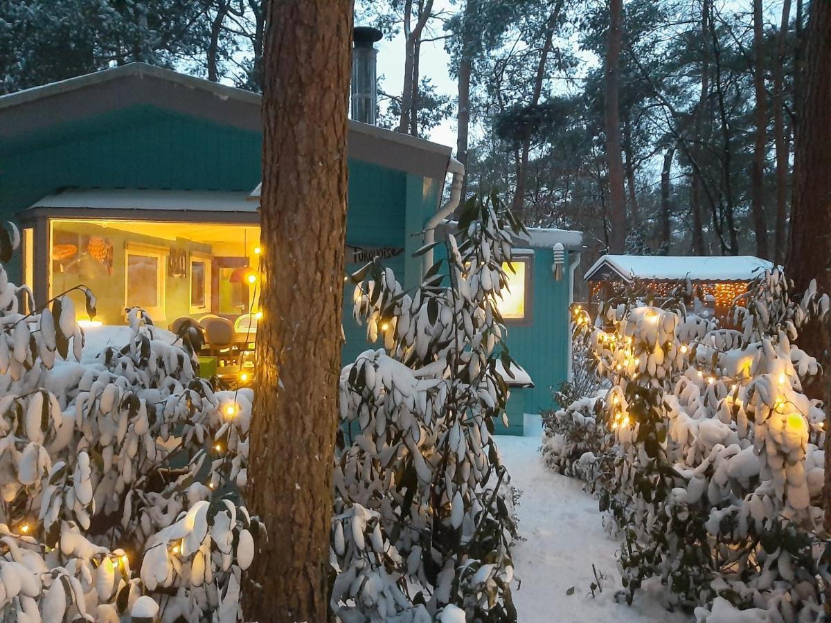 Boshuis Turquoise / Smaakvol Genieten Op De Veluwe Hoenderloo Dış mekan fotoğraf