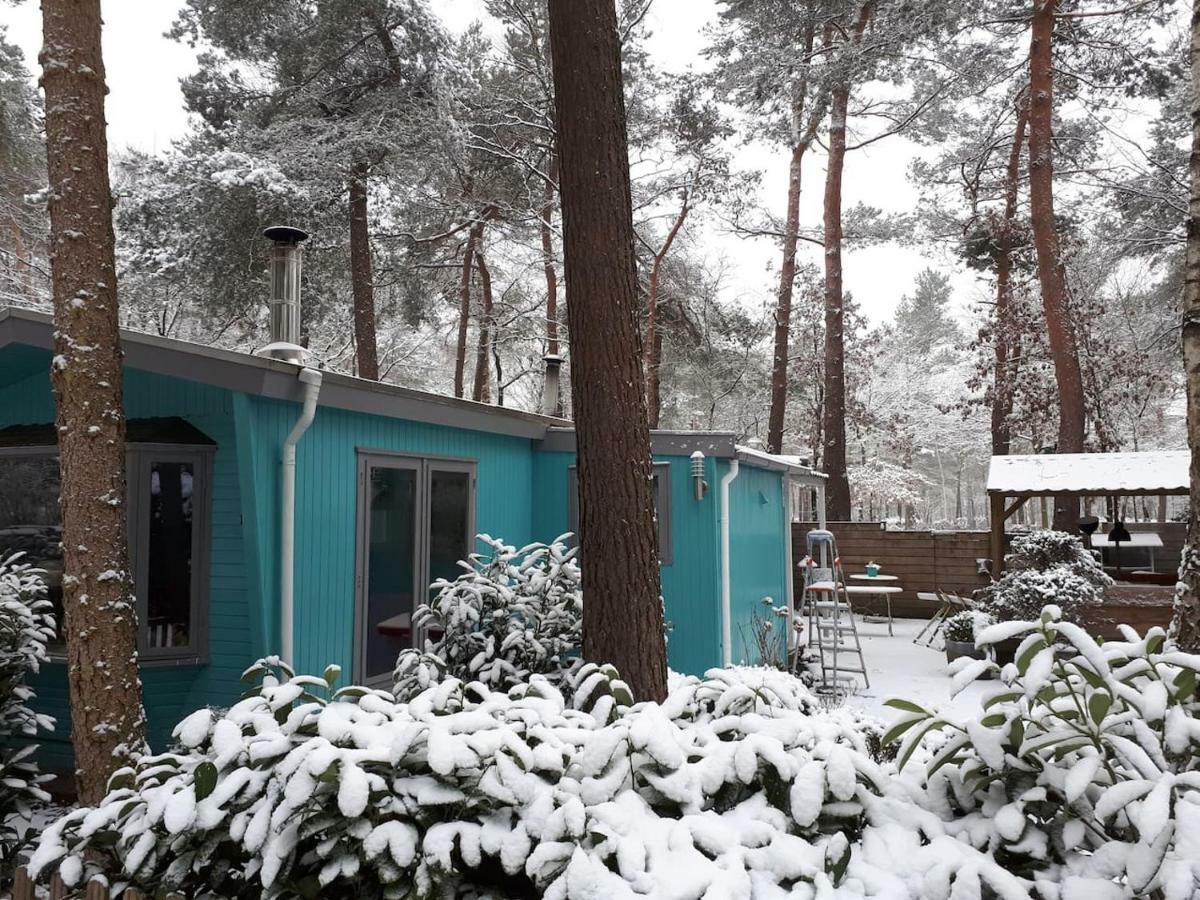 Boshuis Turquoise / Smaakvol Genieten Op De Veluwe Hoenderloo Dış mekan fotoğraf