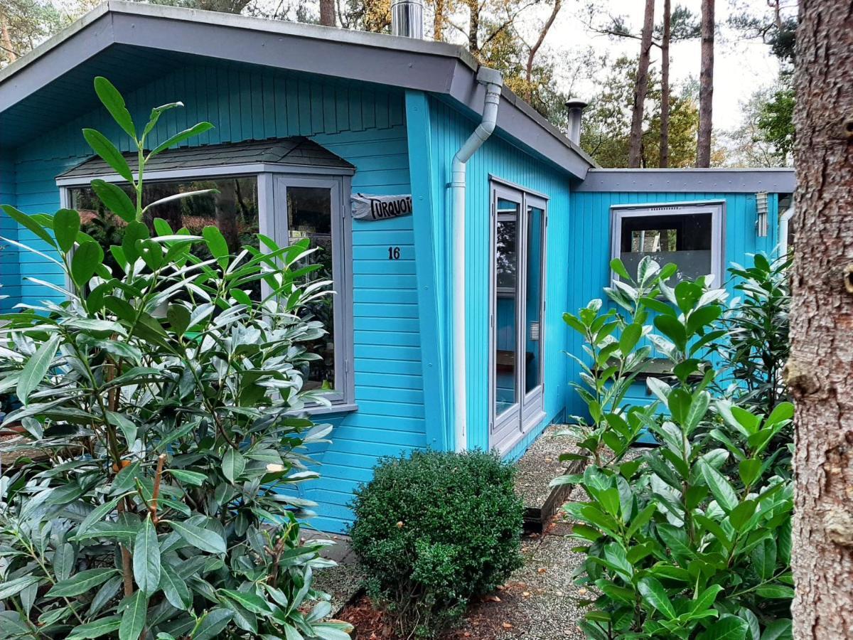 Boshuis Turquoise / Smaakvol Genieten Op De Veluwe Hoenderloo Dış mekan fotoğraf